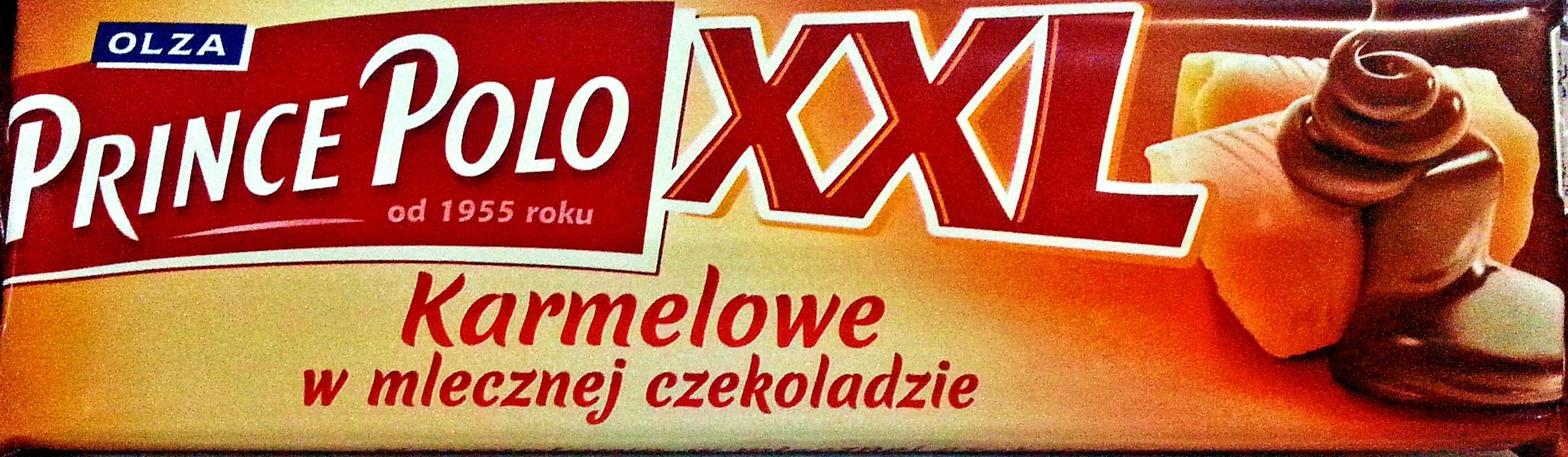 Prince Polo XXL wafelek  karmelowy w mlecznej czekoladzie