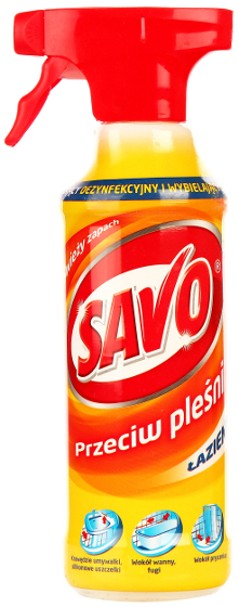 Savo preparat do usuwania pleśni łazienka