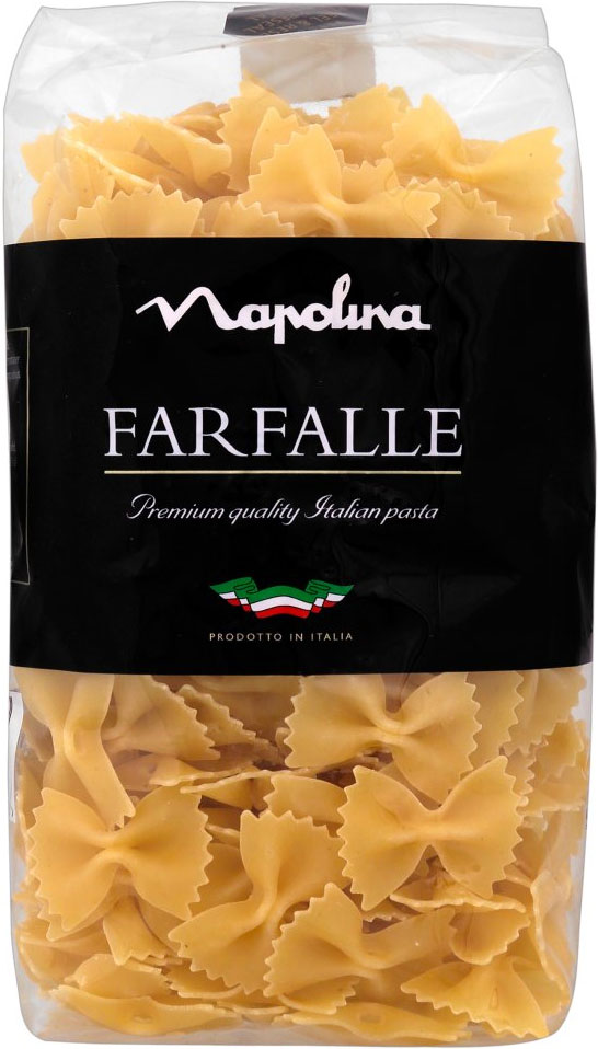 Pastas napolina 100 % durum Farfalle trigo