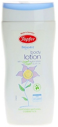 Topfer body lotion with the addition of organic olive oil