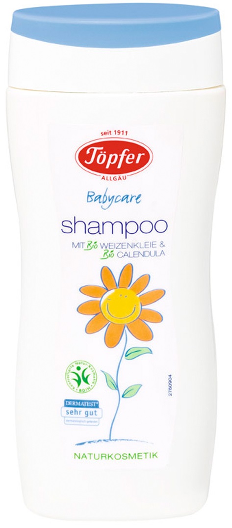Topfer shampoo enriched extract of wheat bran from organic farming