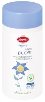 Topfer baby powder free of talc, fragrance-free extract of wheat bran from organic farming