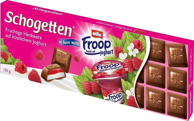 Schogetten Czekolada alpejska pełnomleczna Froop jogurt malina