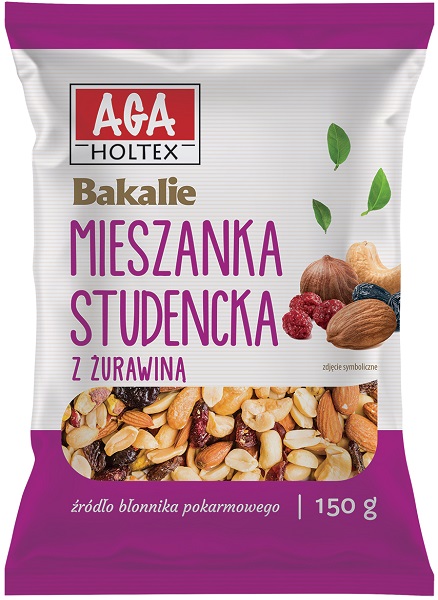 Aga holtex Bakalie mieszanka studencka z żurawiną