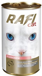 Rafi Gato Alimento completo para gatos adultos de todas las razas con salmón