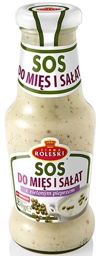 Roleski Sos z zielonym pieprzem