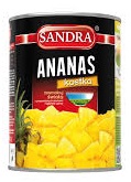 Sandra Ananas kostka w lekkim syropie