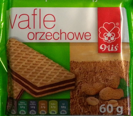 Miś wafle orzechowe