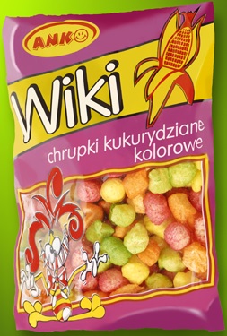 Anko chips de maïs coloré
