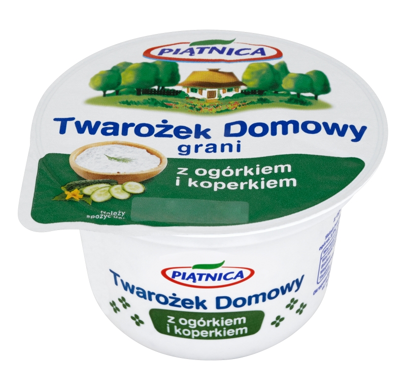 Piątnica twarożek domowy z ogórkiem i koperkiem