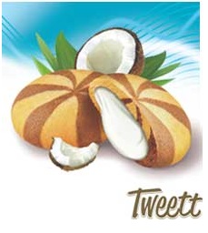 Bogutti Tweett пирожные с кокосовым кремом