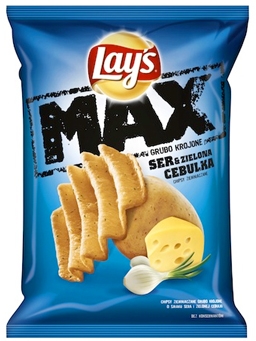 Lays MAX chipsy ser & zielona cebulka