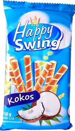 Bonne tranche de tube de swing à la crème de noix de coco