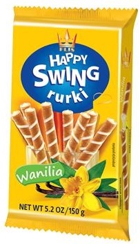 Happy Swing rurki waflowe z kremem waniliowym