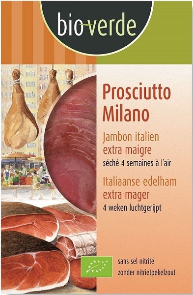 Bio Verde Szynka Prosciutto Milano plastry BIO
