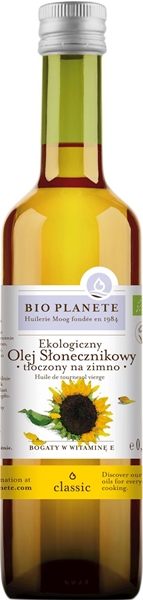 Bio Planete Olej słonecznikowy virgin BIO