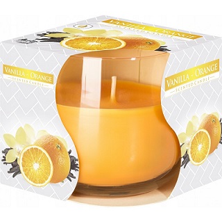 vela perfumada Bispol en vidrio Vainilla-Orange