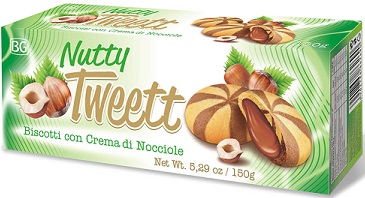 Bogutti Tweett nuez galletas con crema de nuez