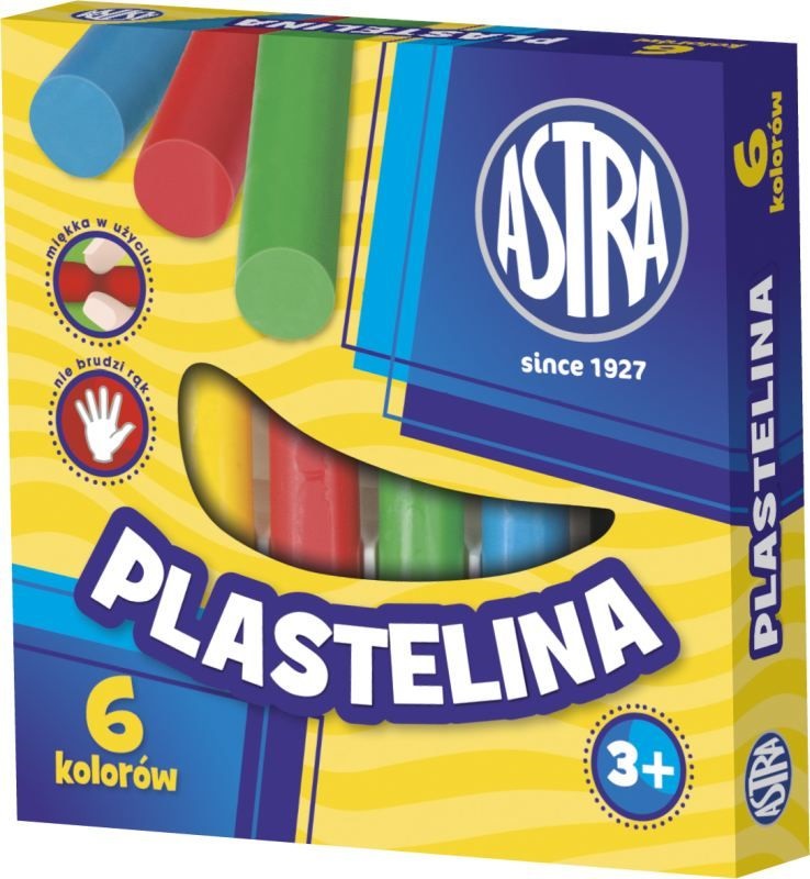 Astra Plastelina 6 kolorów