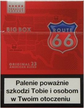 Route 66 Big Box Zigaretten 23 Ursprüngliche Kunst