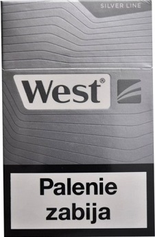 West Papierosy Silver line