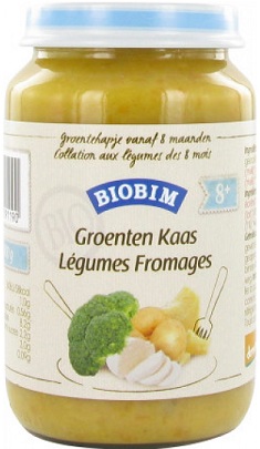 Biobim домашний обед Органические овощи с сыром