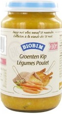 carne de pollo cena Hogar ecológico Biobim con verduras