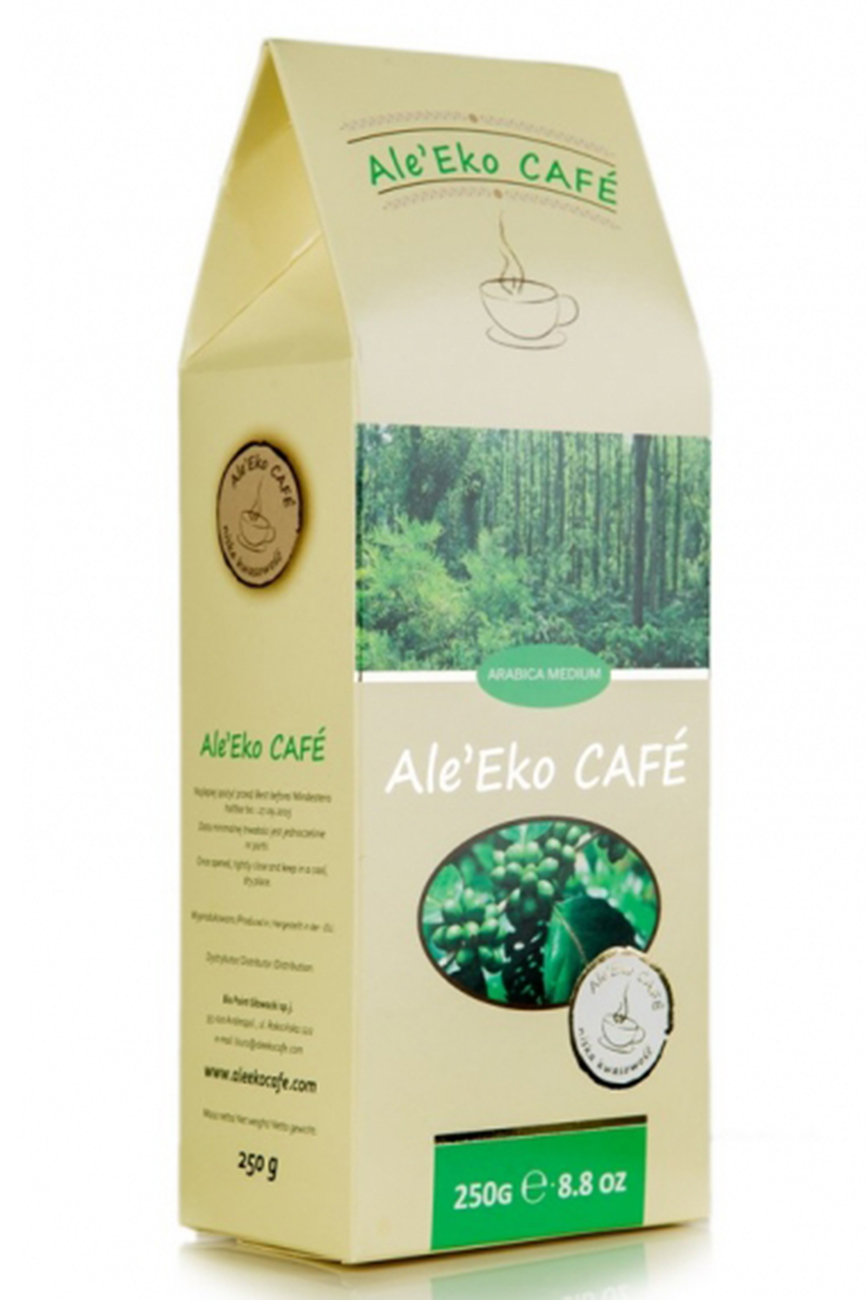 Pero el 'Eko cafetería de la planta de café arábica BIO