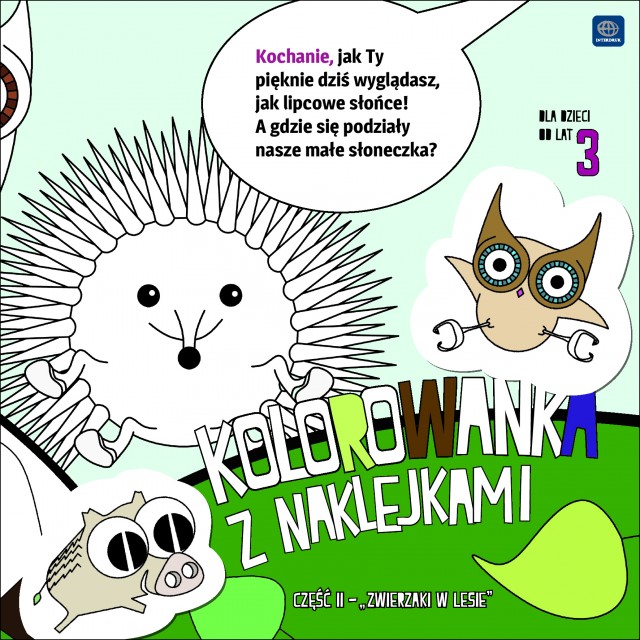 libro para colorear con pegatinas Interdruk "bosque mascota" Parte II