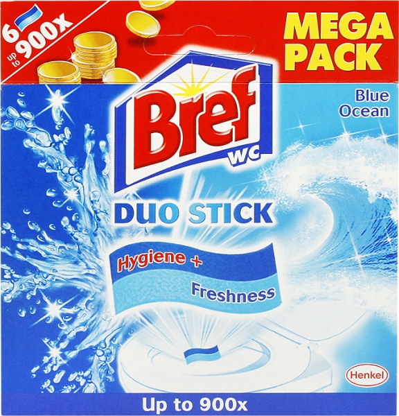 Stick Duo Riemen auf die Toilette Blue Ocean