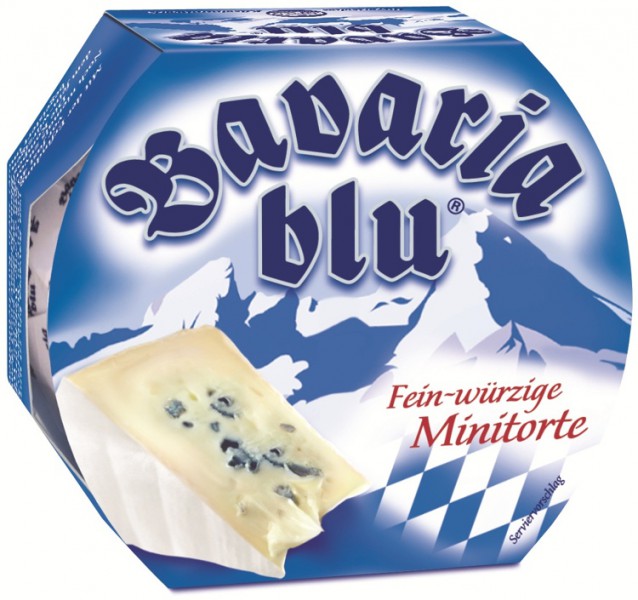 Bavaria blu ser dojrzewający z białą i niebieską pleśnią