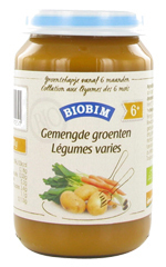 Umweltfreundliches Haus Abendessen vegetarische Biobim Mix-Gemüse