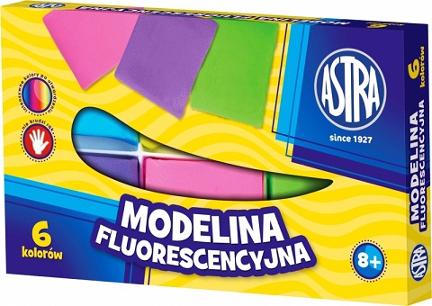Astra Modelina fluorescencyjna 6 Kolorów