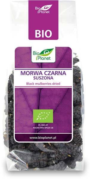 Bio Planet getrocknete schwarze Maulbeere BIO