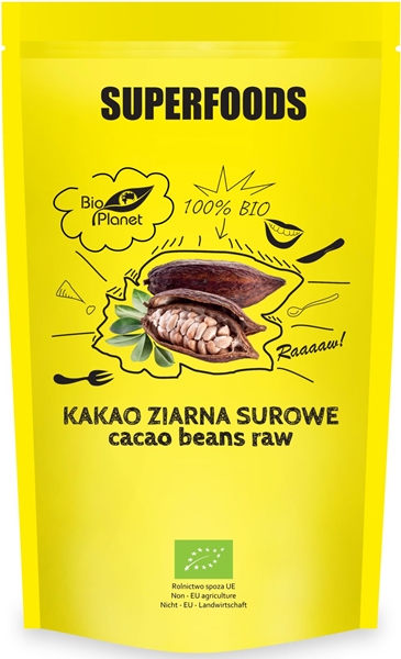 Bio Planet Superfoods kakao ziarna surowe BIO