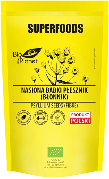 Bio Planet Superfoods Nasiona babki płesznik BIO
