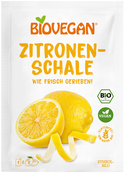 Biovegan Dried lemon peel powdered gluten-free BIO