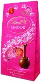 Lindt Lindor Milk Chocolate & Strawberry