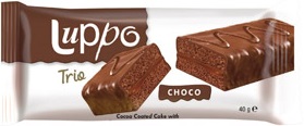 Solen Luppo Trio Choco ciastko czekoladowe w polewie czekoladowej