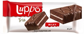 Solen Luppo trío de pastel de chocolate con leche