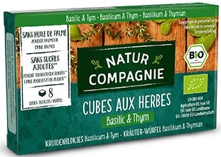Natur Compagnie Herbal bouillon cubes with basil and thyme BIO