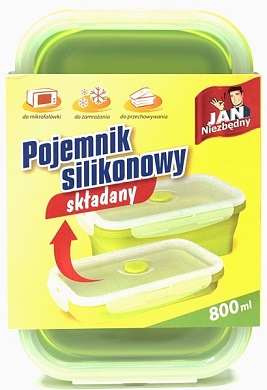 Jan Niezbędny Pojemnik silikonowy składany 800 ml