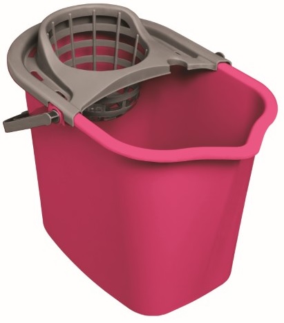 York rectangular bucket 10L + squeezer different colors