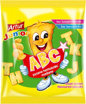 Arthur Junior butter biscuits ABC
