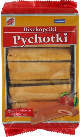 Dr. Gerard Pychotki stuffed cherry biscuits with icing cocoa