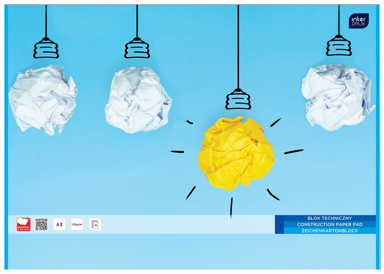 Interdruk Blok techniczny A4 biały