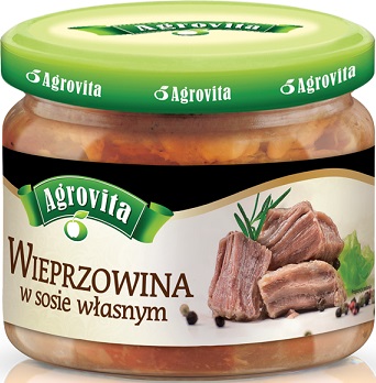Agrovita wieprzowina w sosie własnym