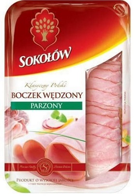 Sokołów Boczek wędzony parzony w plastrach