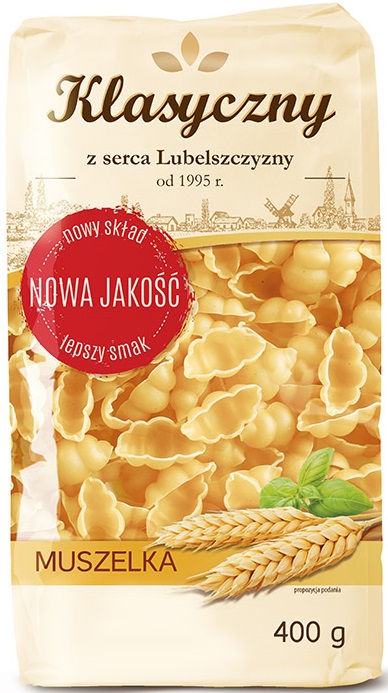 Klassische Pasta Pol-Mak. Jakobsmuschel