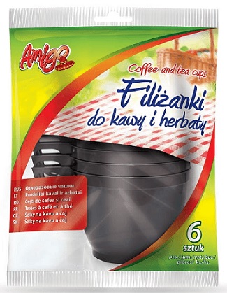 Amigo Filiżanki do kawy i herbaty 6 sztuk